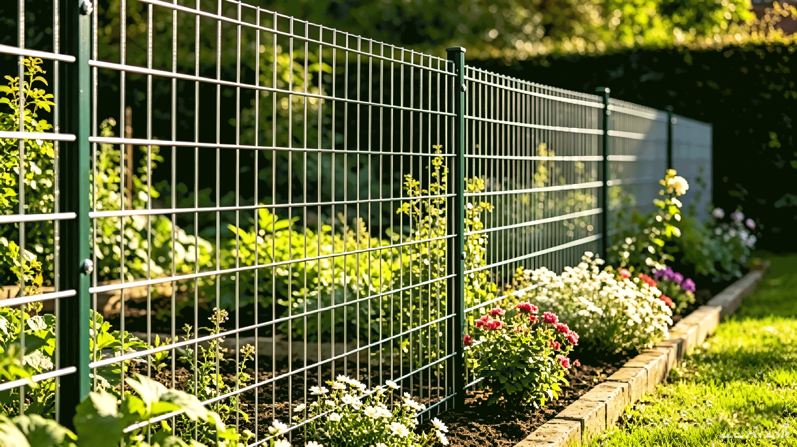 Green Mesh Guardrail
