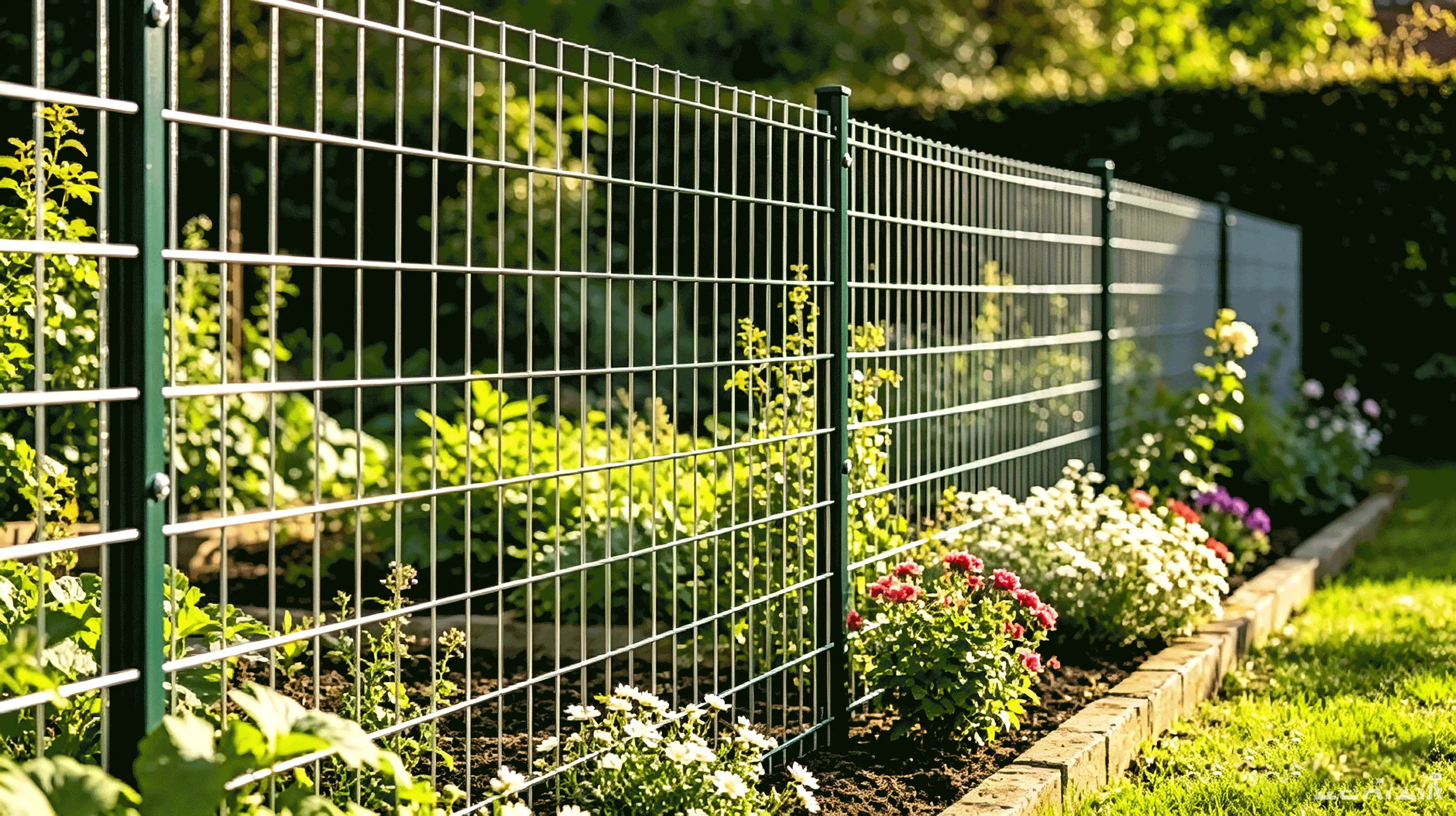 Green Mesh Guardrail